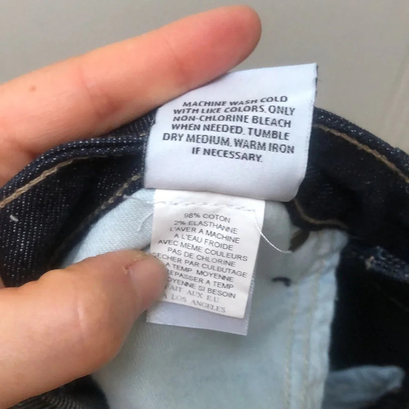 Hudson Jeans Marisa Flare Mid rise Flare Trouser wide leg Size 31 Dark Wash Blue - Picture 13 of 14